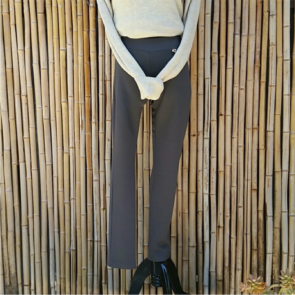 SEDUZIONE GRAY SKINNY PANT *SMALL *MADE IN ITALY *TEXTURED LEGGINGS